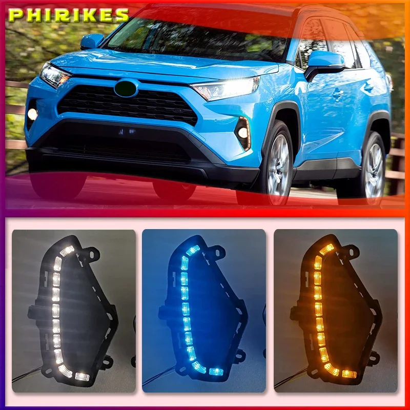 For Toyota RAV4 2019 2020 Yellow Turn Signal Function Waterproof ABS 12V Car DRL LED Daytime Running Light With Fog Lamp Hole
For Toyota RAV4 2019 2020 Yellow Turn Signal Function Waterproof ABS 12V Car DRL LED Daytime Running Light With Fog Lamp Hole