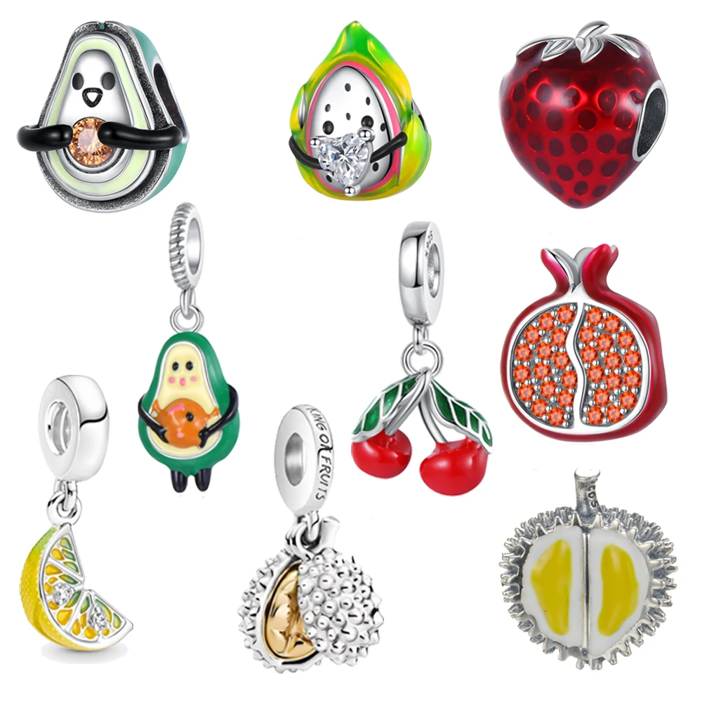 925 Sterling Silver Pendant Fruit Series Suitable for Original Pandora Bracelets, Used for Pendant Necklace Making
925 Sterling Silver Pendant Fruit Series Suitable for Original Pandora Bracelets, Used for Pendant Necklace Making