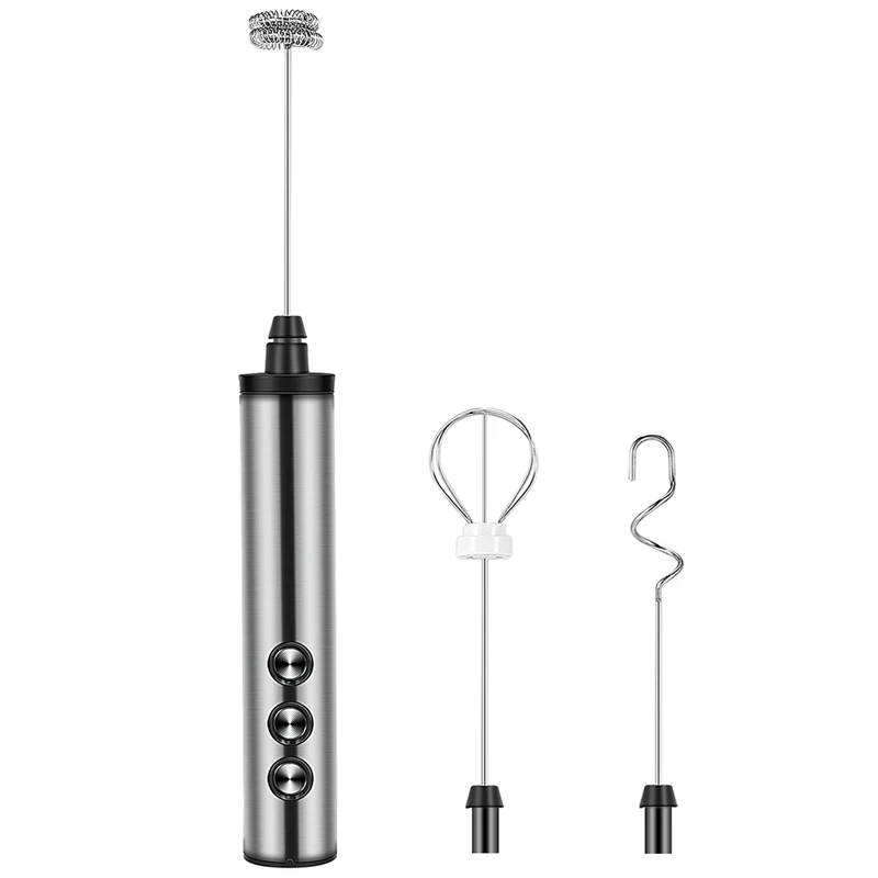 USB Electric Milk Frother 3 Speeds Cappuccino Coffee Foamer 3 Whisk Handheld Egg Beater Hot Chocolate Latte Drink Mixer
USB Electric Milk Frother 3 Speeds Cappuccino Coffee Foamer 3 Whisk Handheld Egg Beater Hot Chocolate Latte Drink Mixer