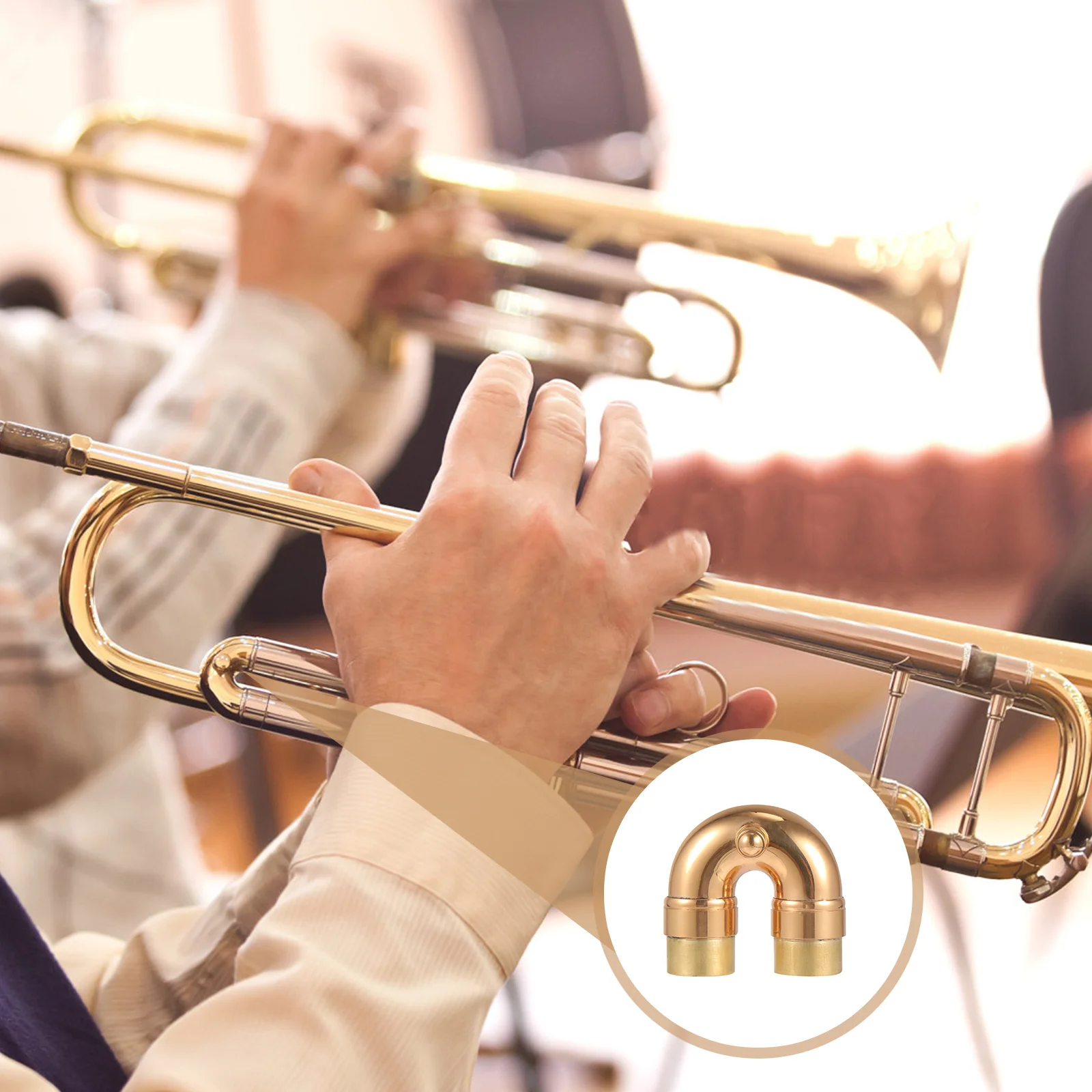 Professional Trumpet Curved Neck Sound Changing Tube Durable Trumpet Accessory (Golden)
Professional Trumpet Curved Neck Sound Changing Tube Durable Trumpet Accessory (Golden)