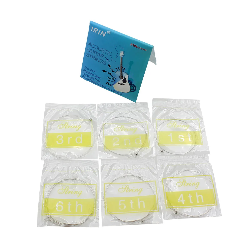 IRIN Acoustic Guitar Strings Silver Plated Stainless Steel Core Copper Alloy Wound Guitarra Strings Guitar Parts & Accessories
IRIN Acoustic Guitar Strings Silver Plated Stainless Steel Core Copper Alloy Wound Guitarra Strings Guitar Parts & Accessories