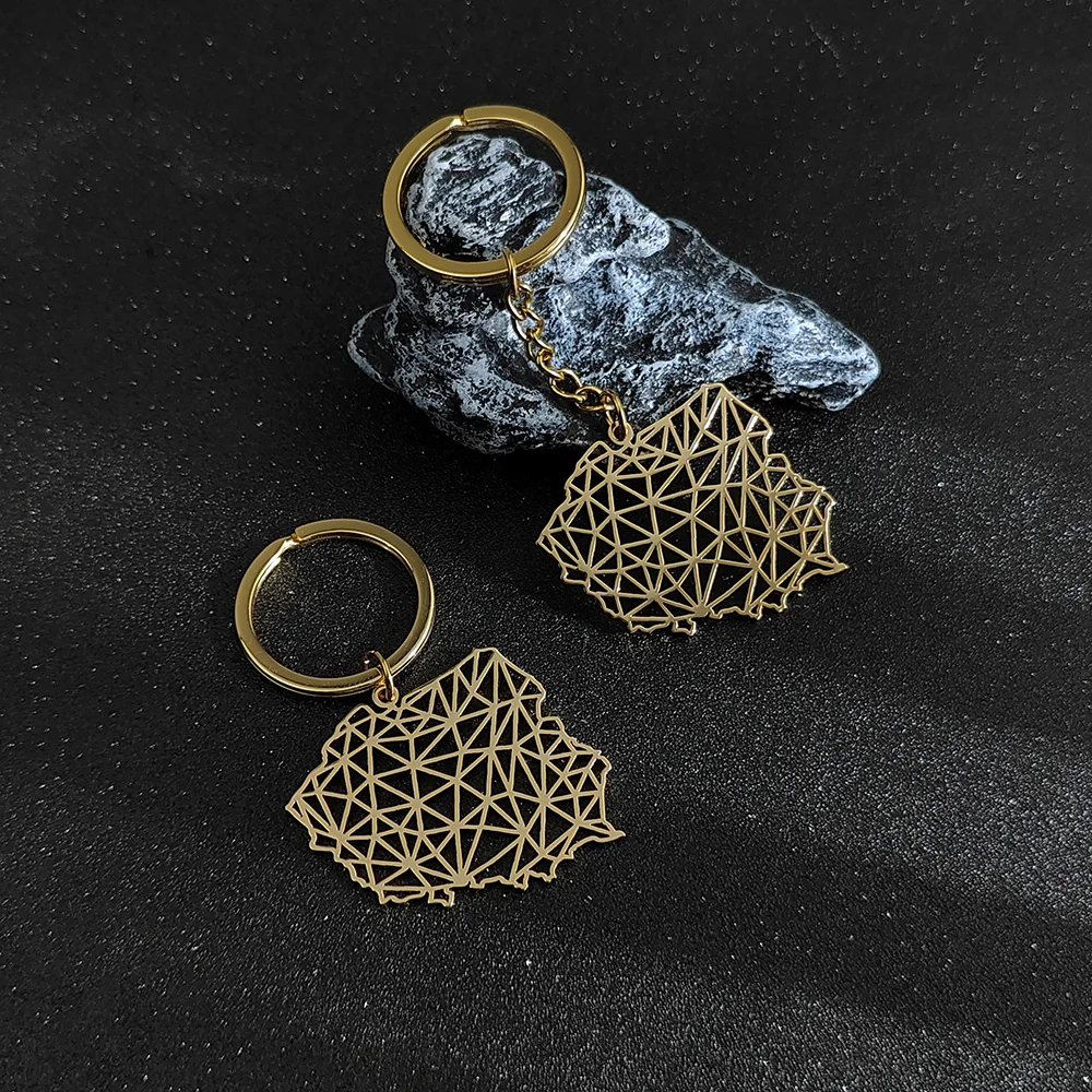 Poland Map Pendant Keychain Geometric Maps Keychains Silvery Gold Black Trendy Stainless Steel Jewelry Gift for Men Women
Poland Map Pendant Keychain Geometric Maps Keychains Silvery Gold Black Trendy Stainless Steel Jewelry Gift for Men Women