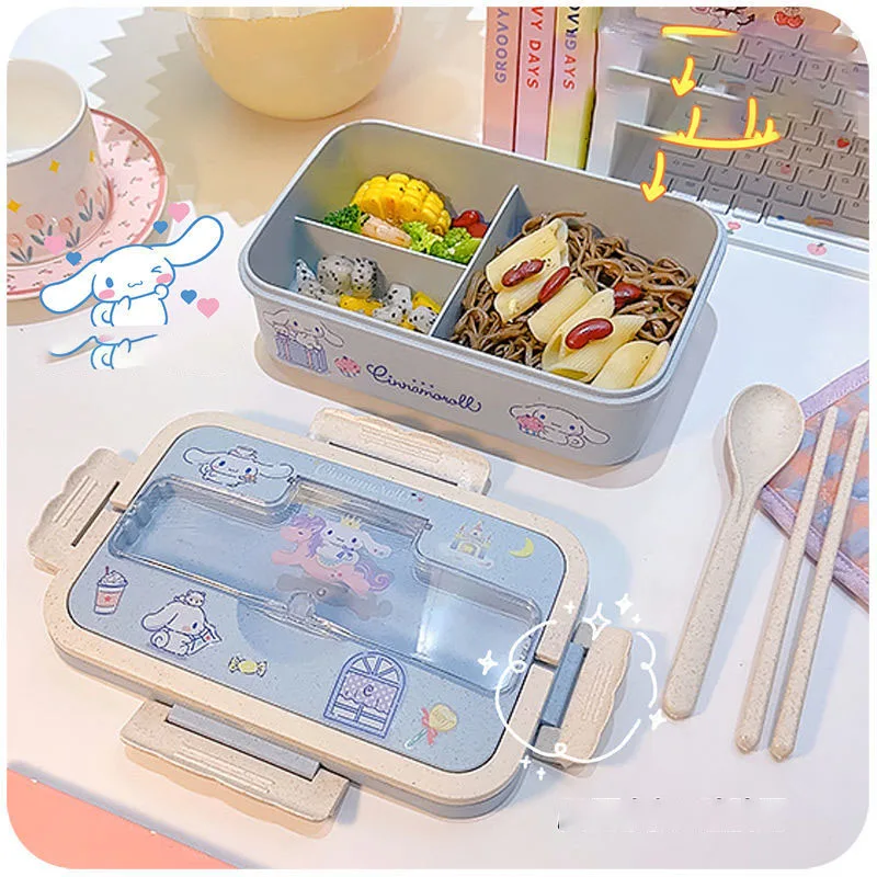 Sanrio Cinnamoroll Kawaii Anime All-In-One Portable Lunch Box Cutlery Kuromi Cute Students Office Workers Lunchbox Toys for Kids
Sanrio Cinnamoroll Kawaii Anime All-In-One Portable Lunch Box Cutlery Kuromi Cute Students Office Workers Lunchbox Toys for Kids