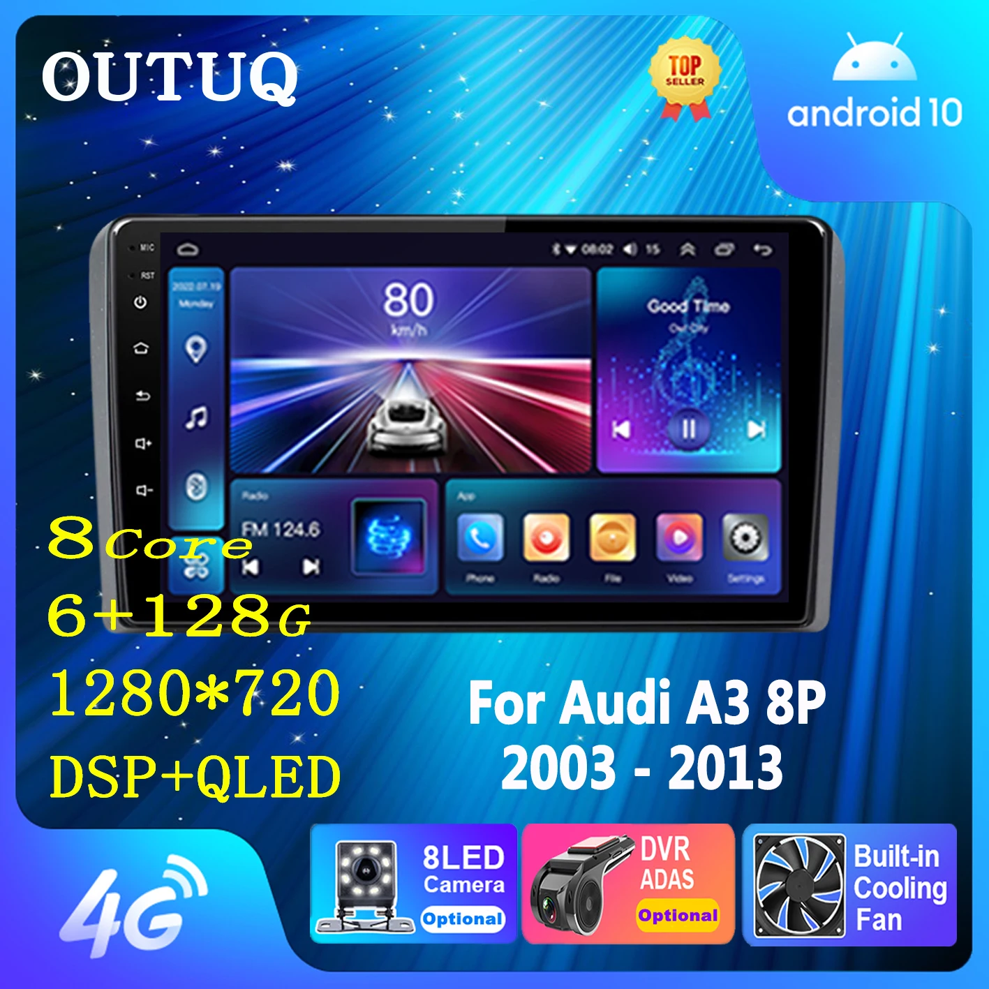 Car Radio Multimedia Player 2 Din Stereo with Screen for Audi A3 8P 2003-2012 Carplay Intelligent System Multimedia Wifi 
Car Radio Multimedia Player 2 Din Stereo with Screen for Audi A3 8P 2003-2012 Carplay Intelligent System Multimedia Wifi