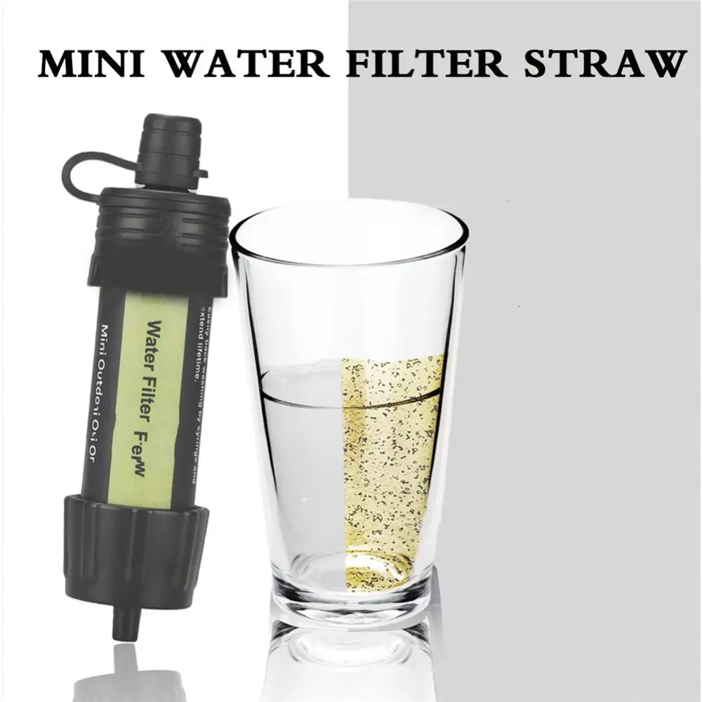 

1PCS Personal Water Purifier Water Filtration System Camping Purification Water Filter Straws Outdoor Traveling Survival