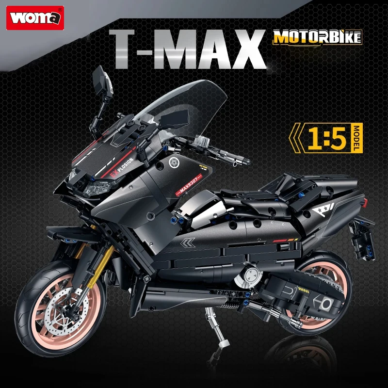 Woma Brand Building Block Toys Scooter Motorcycle Motorcycle Model Children's Educational Assembled Boy's Birthday Gifts
Woma Brand Building Block Toys Scooter Motorcycle Motorcycle Model Children's Educational Assembled Boy's Birthday Gifts