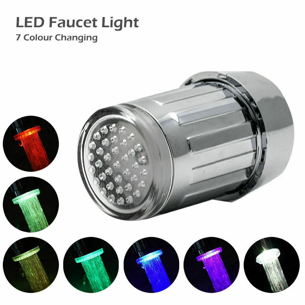 Faucet Nozzle LED Light Water Glow Faucet Tap 7 Colors Water Tap Faucet Diverter Valve Adapter Connector Color Changing Faucet
Faucet Nozzle LED Light Water Glow Faucet Tap 7 Colors Water Tap Faucet Diverter Valve Adapter Connector Color Changing Faucet