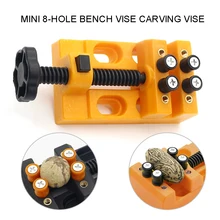 Mini 8-hole Bench Vise Carving Vise Flat Nose Pliers DIY Sculpture Crafts Jewelry Adjustment Manual Tool 
Mini 8-hole Bench Vise Carving Vise Flat Nose Pliers DIY Sculpture Crafts Jewelry Adjustment Manual Tool