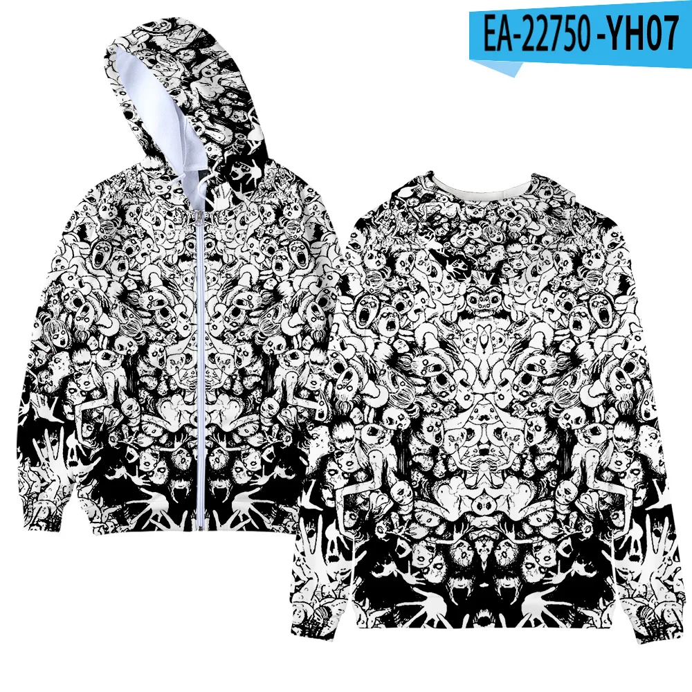 Horror Manga Junji Ito Zip Up Hoodie Men Sweatshirt Streetwear Cosplay Zipper Hooded Women Jacket Coats Hip Hop Male Tracksuit
Horror Manga Junji Ito Zip Up Hoodie Men Sweatshirt Streetwear Cosplay Zipper Hooded Women Jacket Coats Hip Hop Male Tracksuit