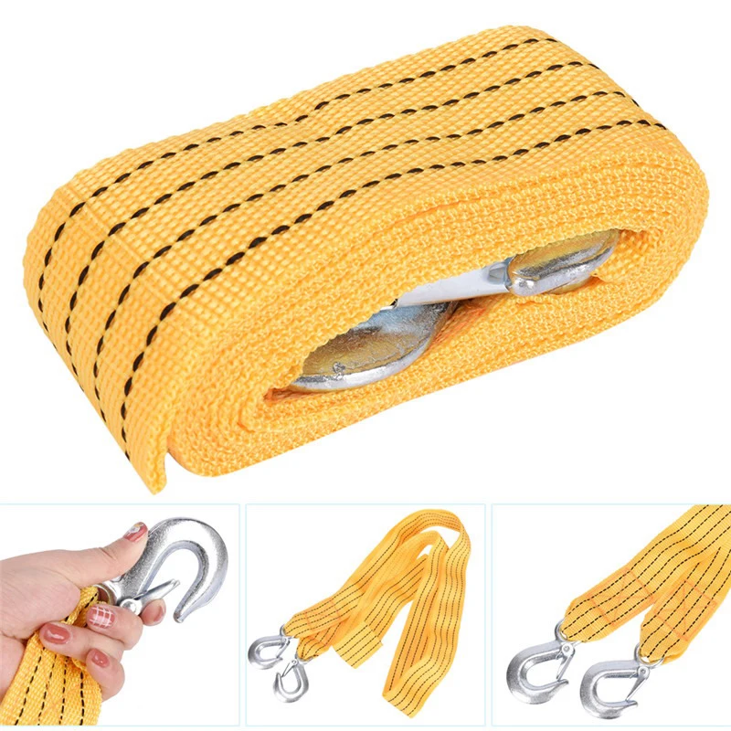 3M 3Tons Car Towing Rope Tow Strap Alloy Steel Hook Emergency Rescue Tools Accessories For Trailer Off Road Motorcycle
3M 3Tons Car Towing Rope Tow Strap Alloy Steel Hook Emergency Rescue Tools Accessories For Trailer Off Road Motorcycle