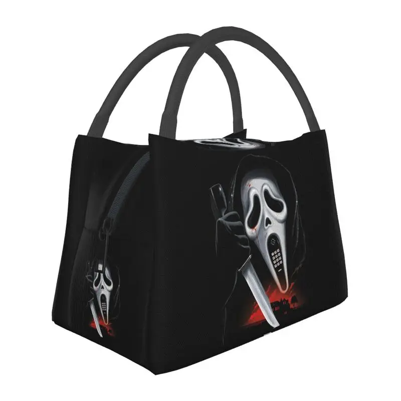 Scream Ghost Killer Insulated Lunch Bags for Women Halloween Horror Movie Portable Thermal Cooler Bento Box Work Travel
Scream Ghost Killer Insulated Lunch Bags for Women Halloween Horror Movie Portable Thermal Cooler Bento Box Work Travel