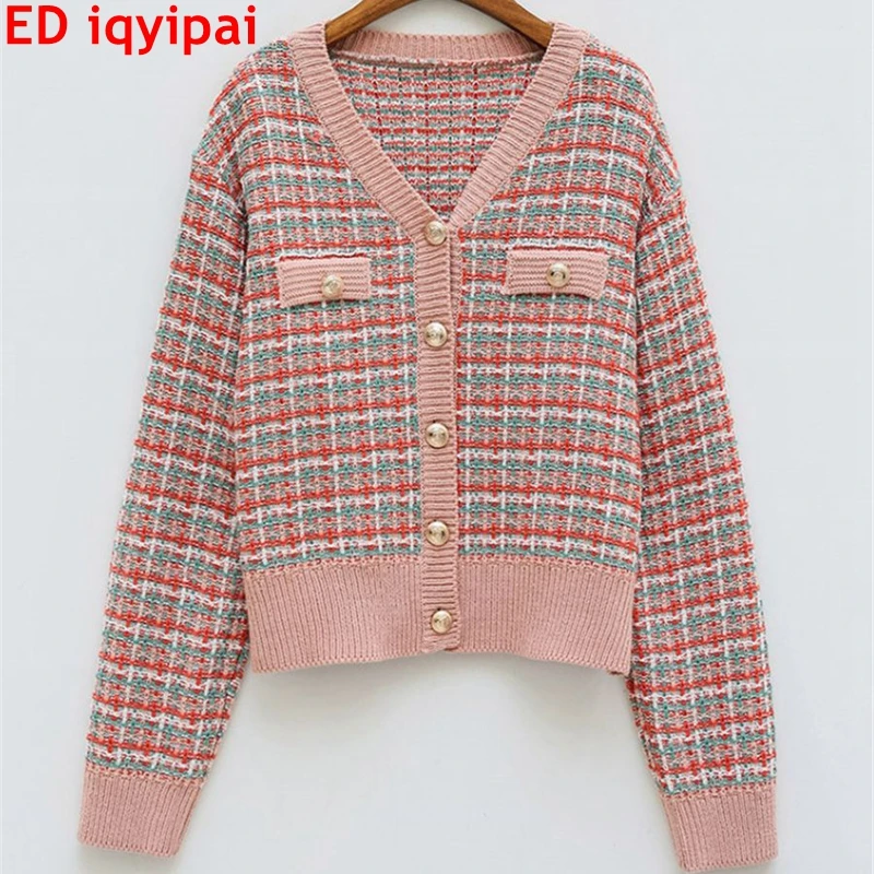 ED iqyipai Cardigan Women Vintage Knitted Sweater Women Cardigan Sweaters Autumn Kawaii Sweater Retro Sweater Knitwear Tops
ED iqyipai Cardigan Women Vintage Knitted Sweater Women Cardigan Sweaters Autumn Kawaii Sweater Retro Sweater Knitwear Tops