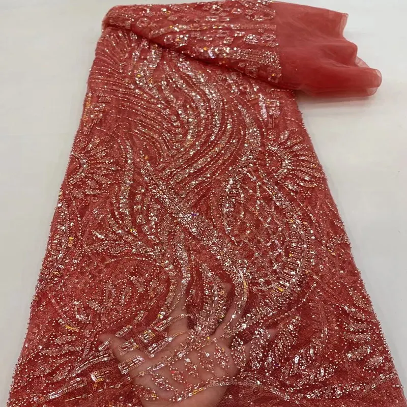 Nigerian Lace Fabric With Sequins For Wedding High Quality Embroidery Tulle French Net Lace African Bead Lace Fabric TS1637
Nigerian Lace Fabric With Sequins For Wedding High Quality Embroidery Tulle French Net Lace African Bead Lace Fabric TS1637