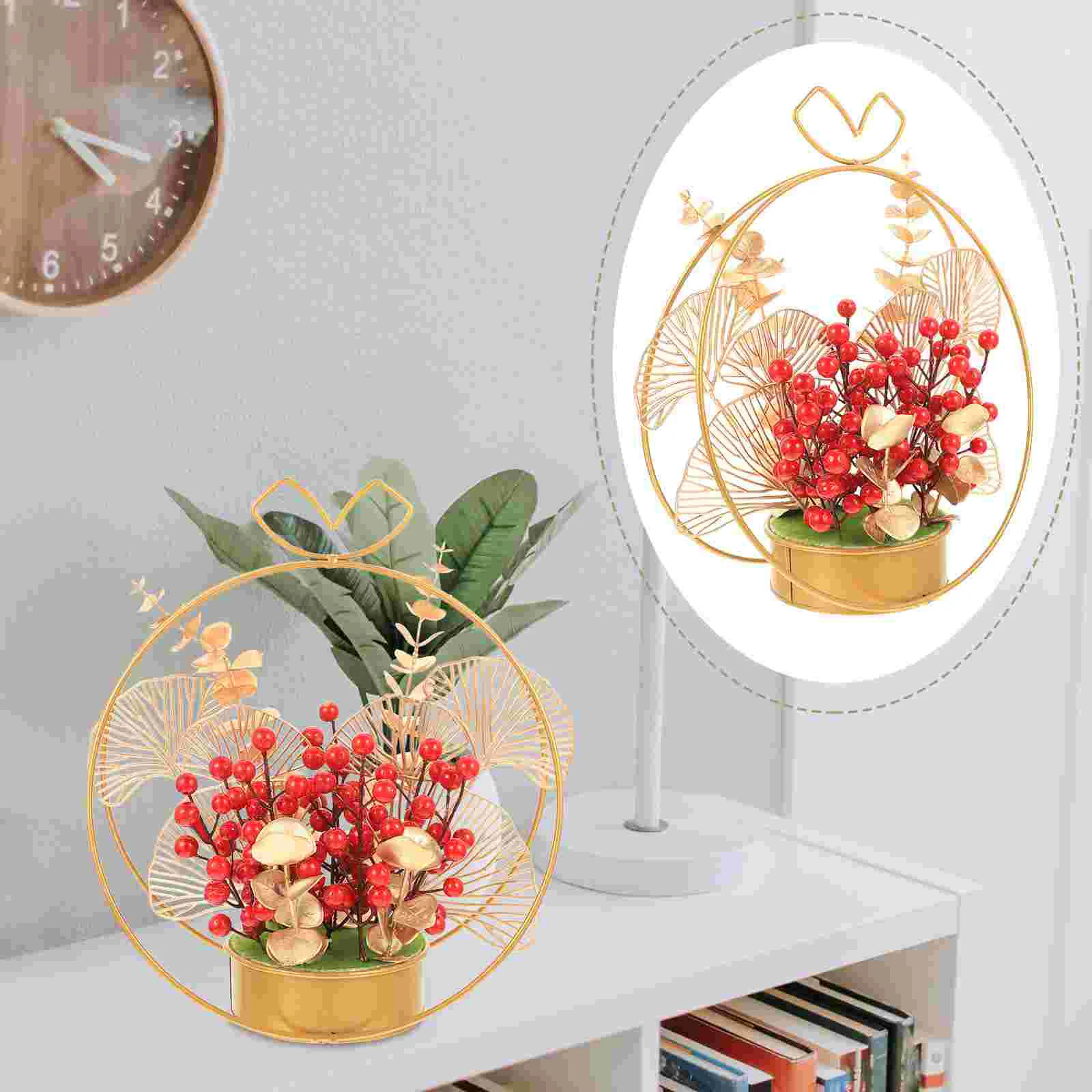 Artificial Flower Basket The Gift Wedding Gifts Tabletop Decor Ornament Iron Party Decoration Lovers New Year Red Berry Fake
Artificial Flower Basket The Gift Wedding Gifts Tabletop Decor Ornament Iron Party Decoration Lovers New Year Red Berry Fake