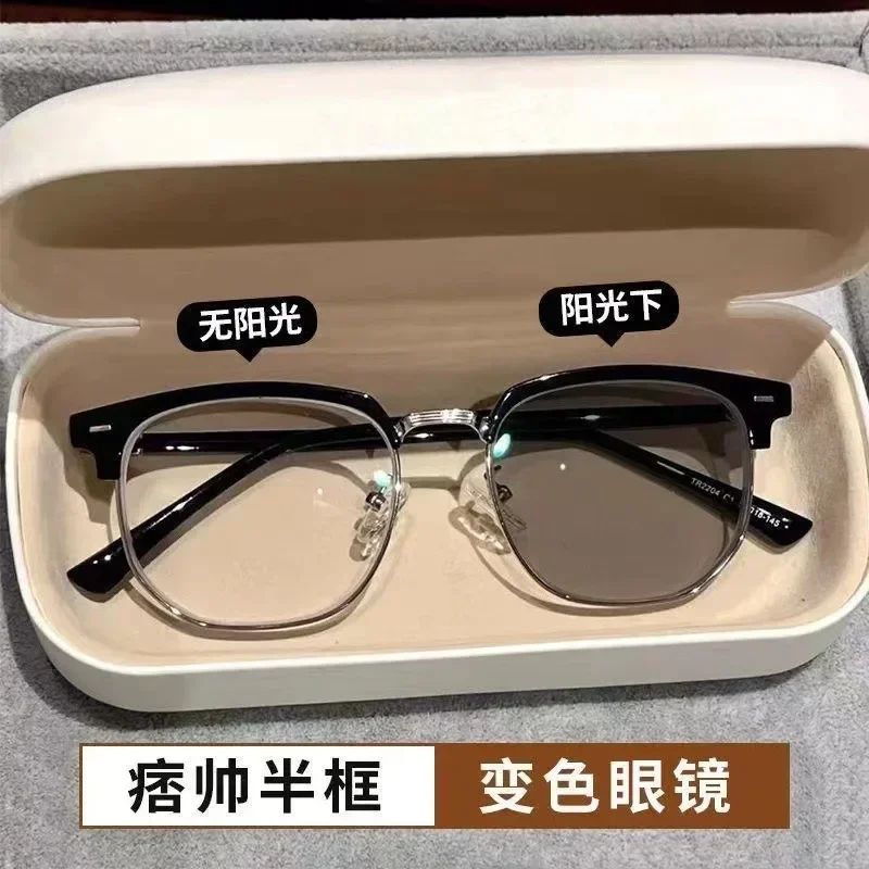 New Men's Business Myopia Glasses Fashion Anti-blue Discoloration Flat Lens Female
New Men's Business Myopia Glasses Fashion Anti-blue Discoloration Flat Lens Female