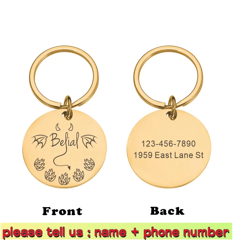 Customized Pet Name Tags Personalization Halloween Pet Dog Tags Cat Collar Accessories Pet ID Dog Tag Collars Shiny Steel Tag
Customized Pet Name Tags Personalization Halloween Pet Dog Tags Cat Collar Accessories Pet ID Dog Tag Collars Shiny Steel Tag