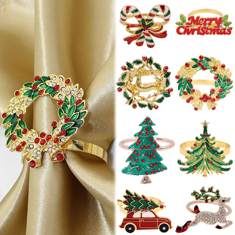 Christmas Napkin Rings Holders Xmas Tree Wreath Deer Alloy Napkin Holders Tissue Ring Christmas Wedding Party Tableware Decor
Christmas Napkin Rings Holders Xmas Tree Wreath Deer Alloy Napkin Holders Tissue Ring Christmas Wedding Party Tableware Decor