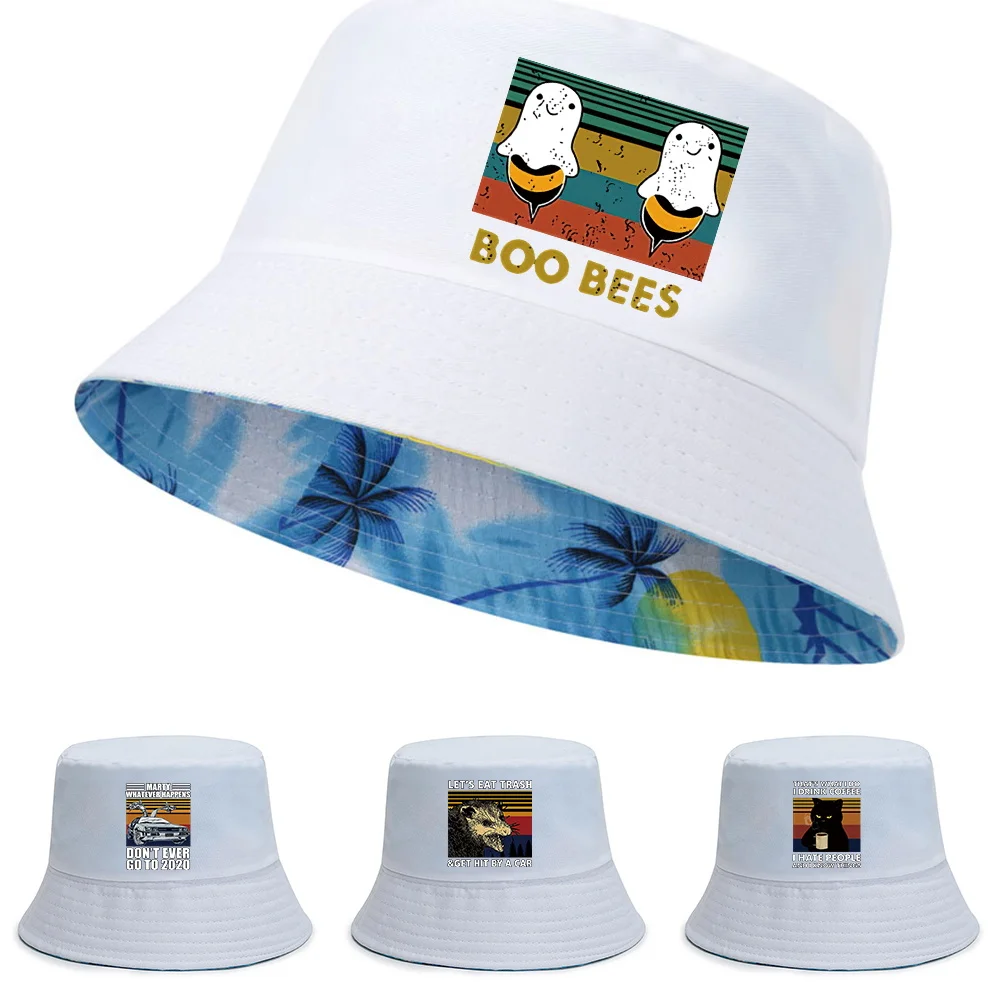 Bucket Hat Women Summer UV-proof Sun Cap Foldable Pure Cotton Men Climbing Fishing Caps Pew Print Double-sided Fisherman Hats
Bucket Hat Women Summer UV-proof Sun Cap Foldable Pure Cotton Men Climbing Fishing Caps Pew Print Double-sided Fisherman Hats