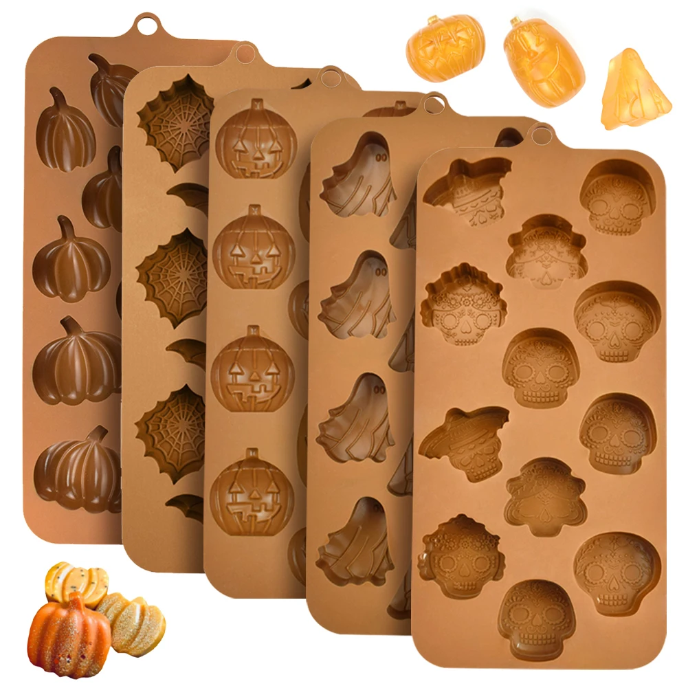 Halloween Pumpkin/Bat/Ghost/Skull Mousse Silicone Mold DIY Chocolate Mould Handmade Fondant Cake Decorating Tools Bakeware Mold
Halloween Pumpkin/Bat/Ghost/Skull Mousse Silicone Mold DIY Chocolate Mould Handmade Fondant Cake Decorating Tools Bakeware Mold