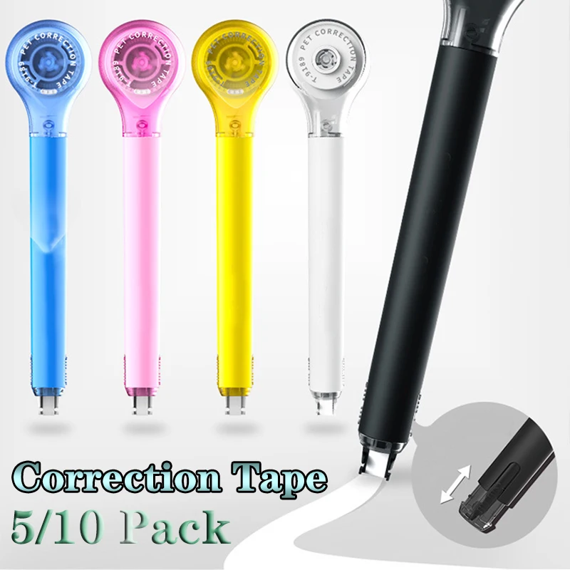 5/10 Pack Correction Tape Pen White Out Correctional Tape Ink Corrector Tape Whiteout Tape Eraser for School Office Supplies
5/10 Pack Correction Tape Pen White Out Correctional Tape Ink Corrector Tape Whiteout Tape Eraser for School Office Supplies