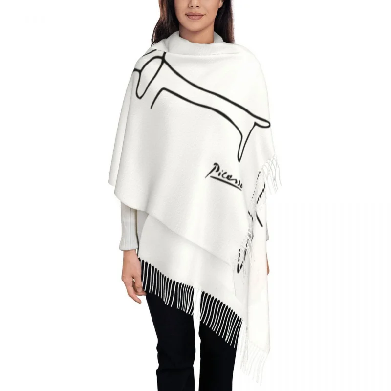 Pablo Picasso Dog Tassel Scarf Women Soft Dachsund Shawl Wrap Lady Winter Scarves
Pablo Picasso Dog Tassel Scarf Women Soft Dachsund Shawl Wrap Lady Winter Scarves