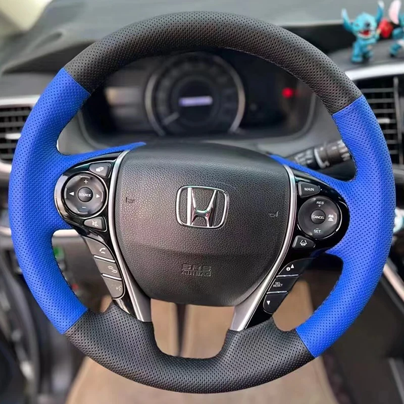 Hand-Stitched Car Steering Wheel Cover Anti-Slip Leather Wrap For Honda Accord 2015-2021 Odyssey Elysen Car Interior Accedorios
Hand-Stitched Car Steering Wheel Cover Anti-Slip Leather Wrap For Honda Accord 2015-2021 Odyssey Elysen Car Interior Accedorios