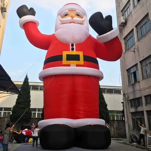 

Giant Inflatable Santa Claus Waving Hand 3m Inflate Model Christmas Decoration Cartoon Giant Snowman Party New Year Gift Outdoor