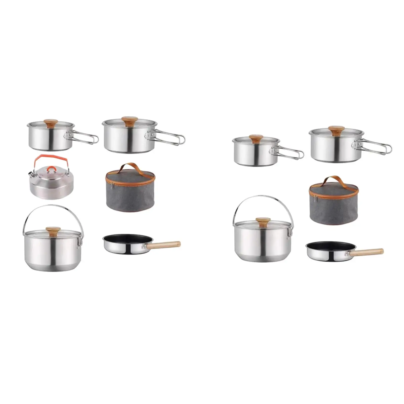Camping Cookware Kit Cooking Set Nonstick with Storage Bag Utensils Outdoor Pot Cookset for Fishing Picnic Survival Dinner
Camping Cookware Kit Cooking Set Nonstick with Storage Bag Utensils Outdoor Pot Cookset for Fishing Picnic Survival Dinner