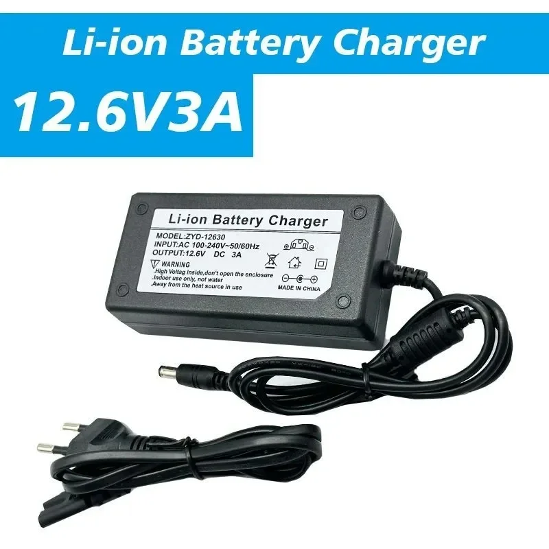 12.6V 3A lithium battery charger AC 240-12.6V 12V 5.5V 2A electric bicycle 3S series lithium-ion DC 2.1mm European connector
12.6V 3A lithium battery charger AC 240-12.6V 12V 5.5V 2A electric bicycle 3S series lithium-ion DC 2.1mm European connector