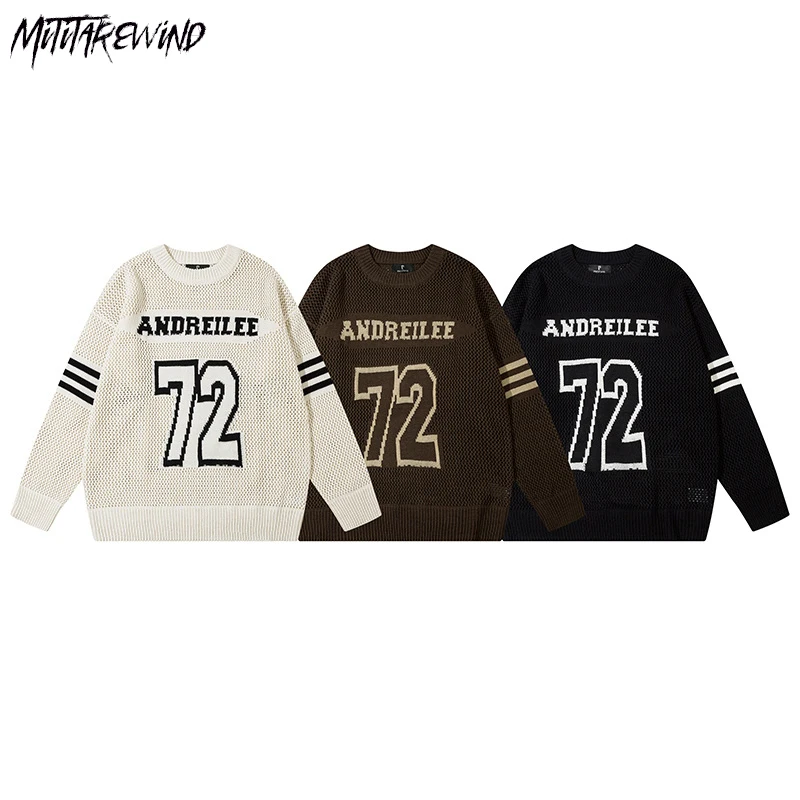 American Style Vintage Casual Sweaters Couple Long Sleeve Knitted Oversized Loose Streetwear Harajuku Pullover O Neck Sweaters
American Style Vintage Casual Sweaters Couple Long Sleeve Knitted Oversized Loose Streetwear Harajuku Pullover O Neck Sweaters