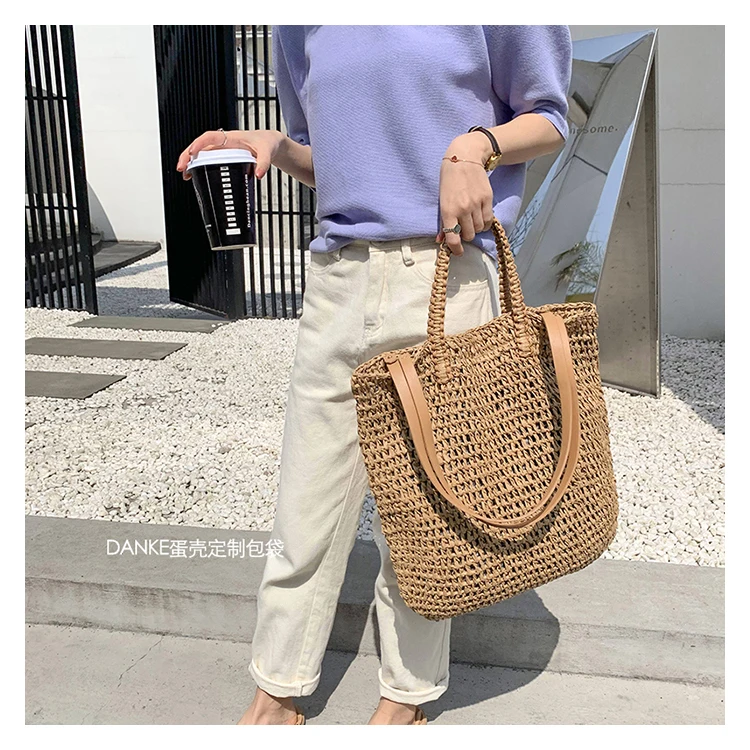 Large Wicker Beach Tote - Simple Summer Shopper 6 S9cf03e037caf4f6b993870e1c0b98ceb4
