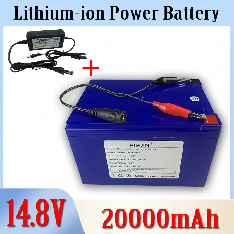 4S5P 14.8V 20000mAh Lithium-ion Battery Suitable For 16.8V Equipment High-power Inverter, Tourist Car Solar Cell so on
4S5P 14.8V 20000mAh Lithium-ion Battery Suitable For 16.8V Equipment High-power Inverter, Tourist Car Solar Cell so on