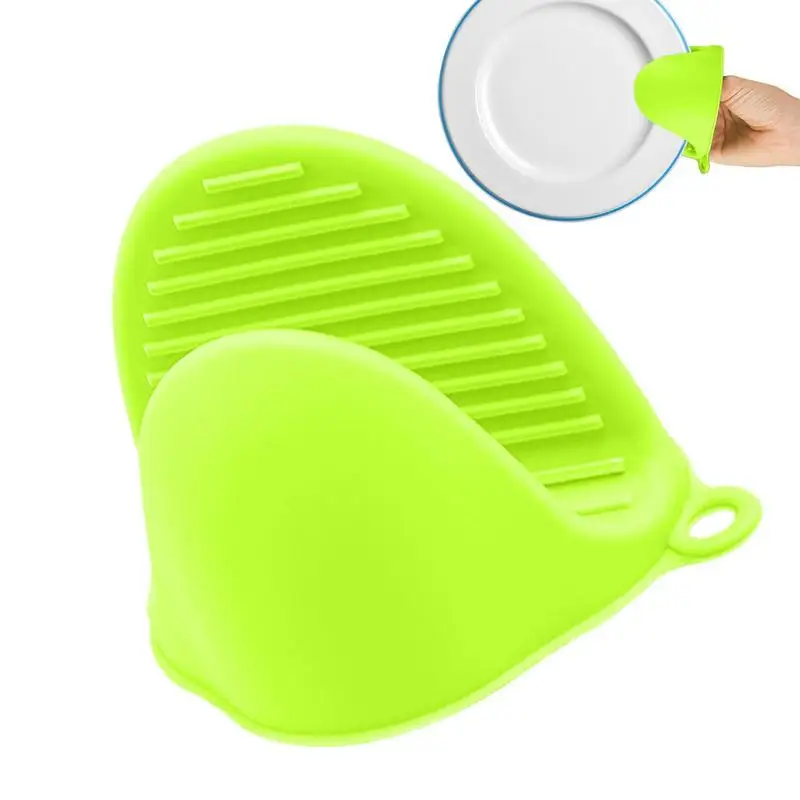 

Thick Oven Pinch Mitts Heat Resistant Anti-Scald Silicone Gloves For Cooking Pinch Grips Tray Pot Dish Bowl Holder Oven Clips