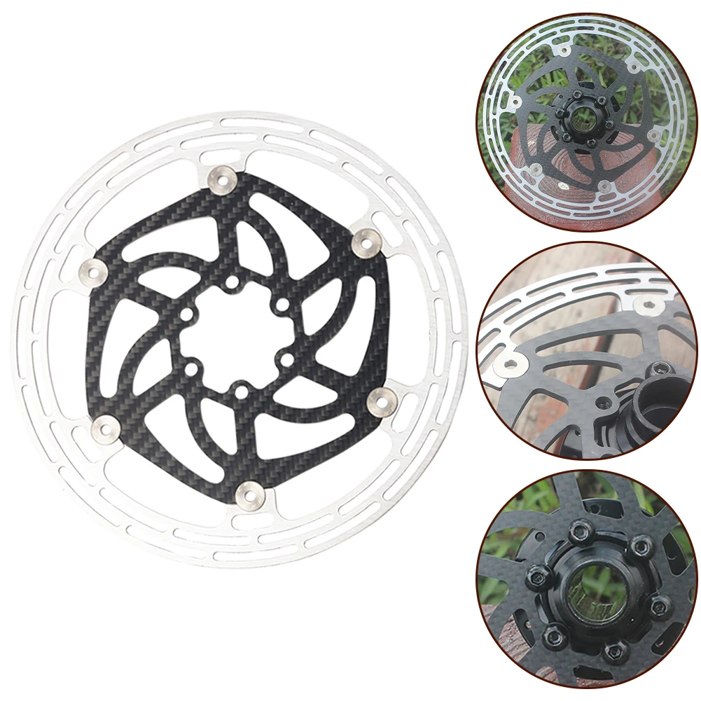 Mountain Road Bike Carbon Fiber Brake Disc Ultra-light Floating Six-pin Disc 140/160/180mm Outdoor Cycling Accessories Durable
Mountain Road Bike Carbon Fiber Brake Disc Ultra-light Floating Six-pin Disc 140/160/180mm Outdoor Cycling Accessories Durable