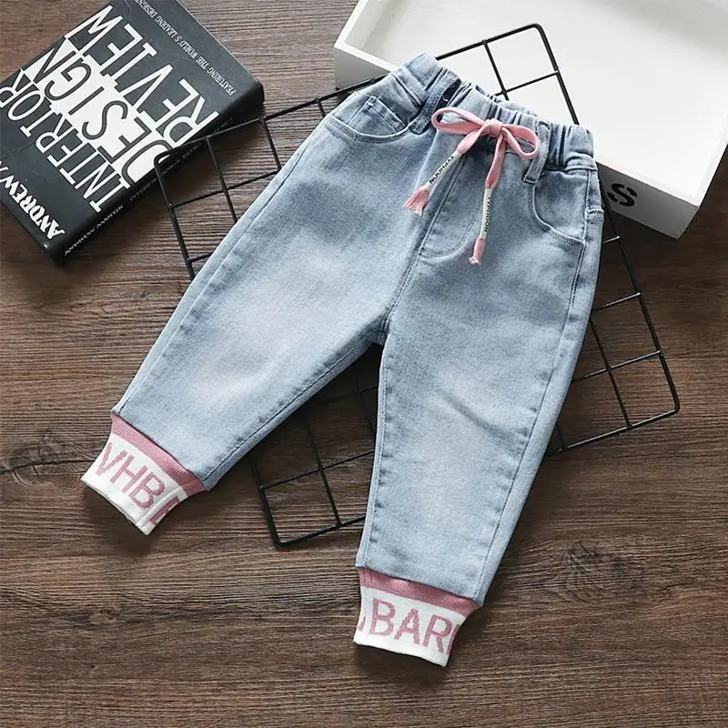 

Kids Girl Jeans Pants Toddler Baby Pants Spring/Autumn Clothes Children's Trousers Kids Feet Pants 9M-6T
