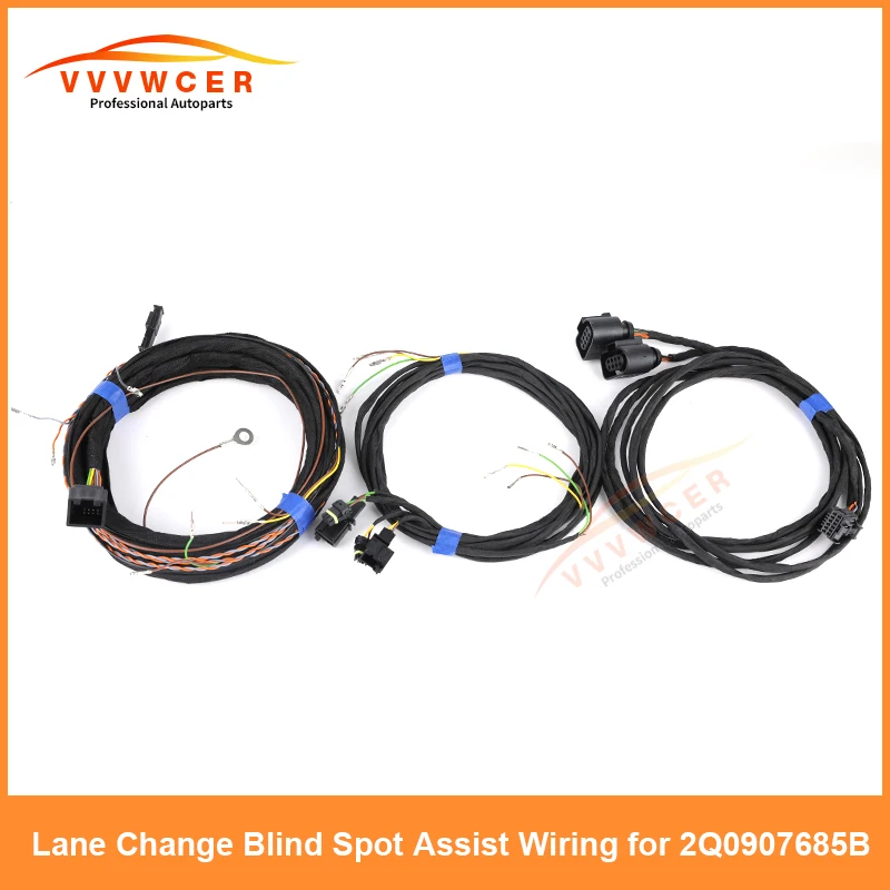 

For VW Side Auxiliary Lane Change Blind Spot Assist Wiring For Radar Module 2Q0 907 685B