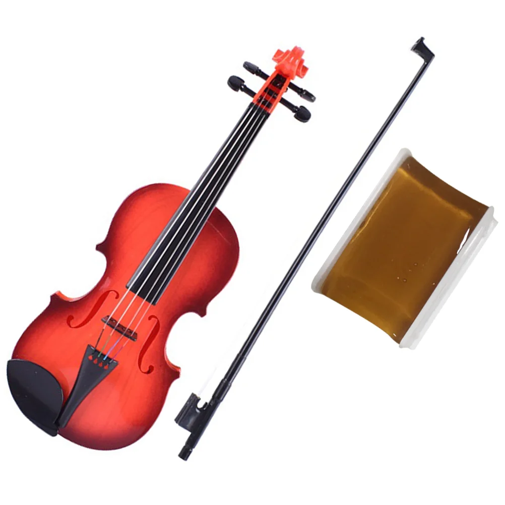 

Violin Photo Prop Kids Music Toy Toddler Toys Simulated Plastic Rosin Performance Adornment Plaything Desktop