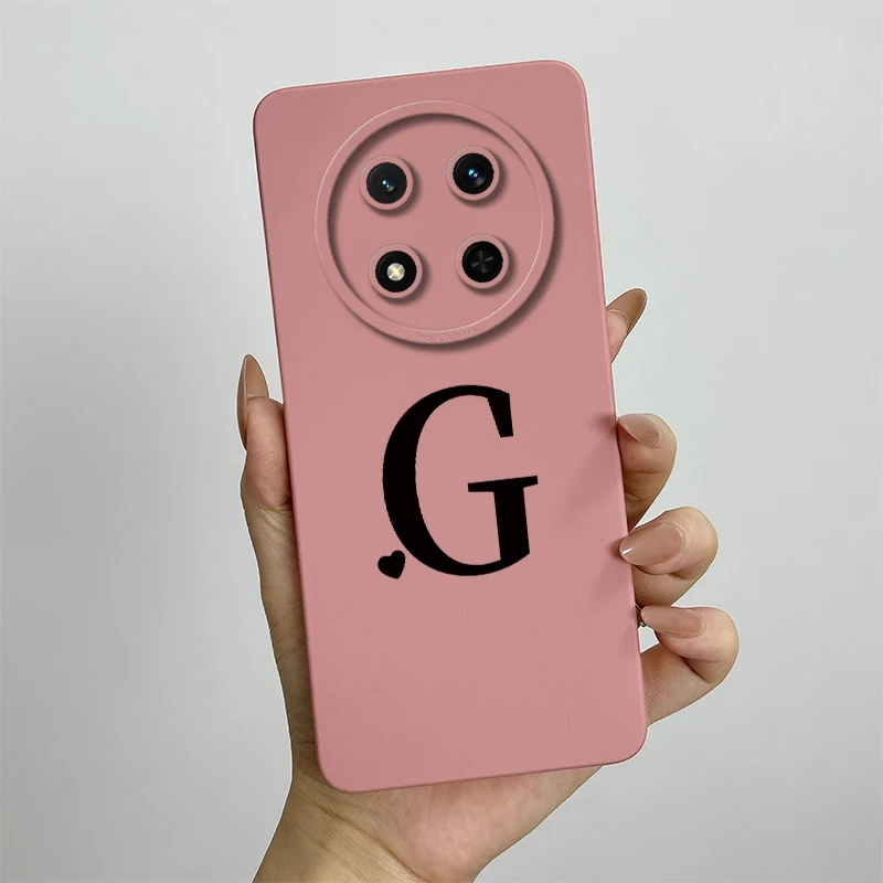 حافظة لهاتف Honor X9c حافظة هاتف Honor X9C 5G HonorX9c X 9c حافظات لطيفة بأحرف أولية مربعة من السيليكون غطاء خلفي للصدمات Fundas 134 حافظة لهاتف Honor X9c حافظة هاتف Honor X9C 5G HonorX9c X 9c حافظات لطيفة بأحرف أولية مربعة من السيليكون غطاء خلفي للصدمات Fundas