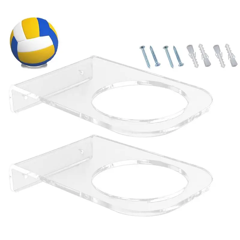 Football Wall Mount 2 PCS Acrylic Ball Holder Wall Mounted Clear Ball Holder Shelf For Soccer Basketball Volleyball Rugby
Football Wall Mount 2 PCS Acrylic Ball Holder Wall Mounted Clear Ball Holder Shelf For Soccer Basketball Volleyball Rugby