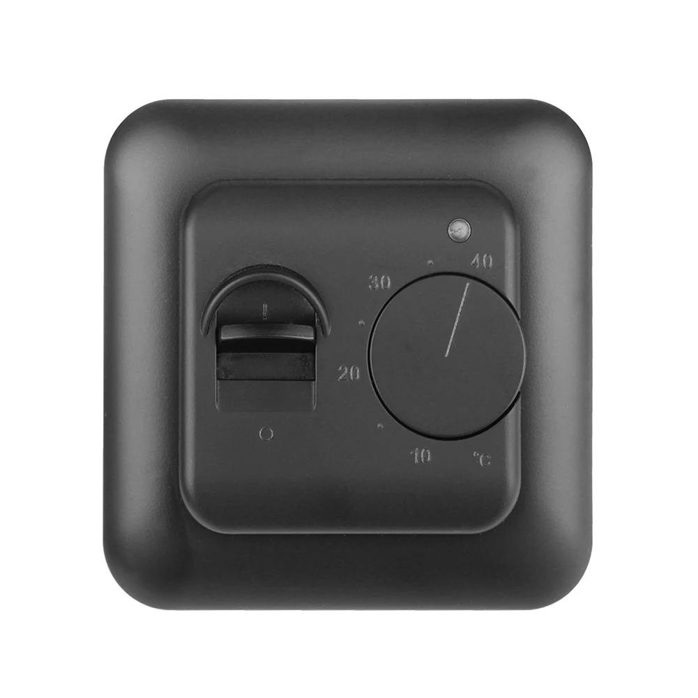 Flush Mounted Thermostat for Efficient Temperature Control Black Color External Temperature Sensor (300cm Cable)
Flush Mounted Thermostat for Efficient Temperature Control Black Color External Temperature Sensor (300cm Cable)