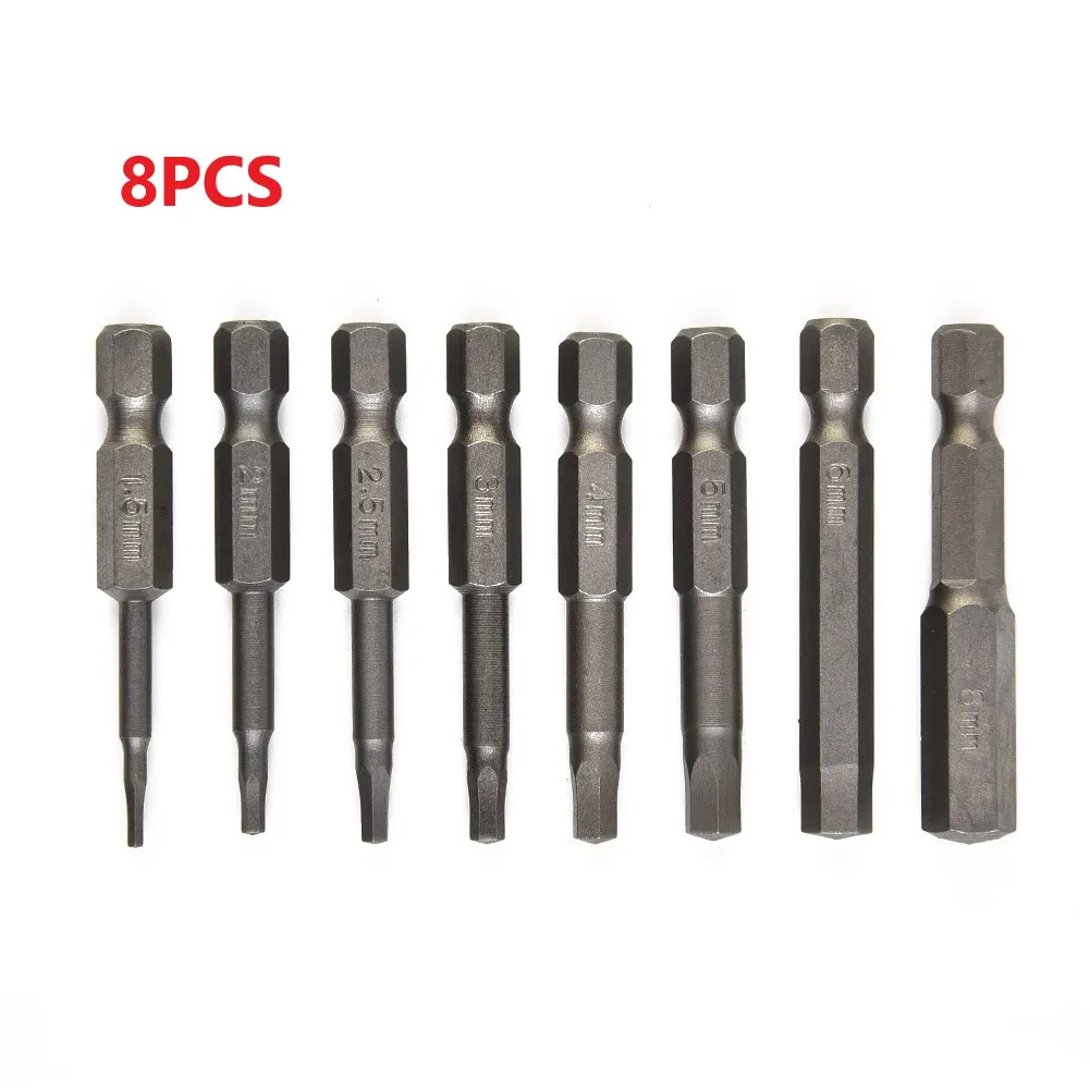 8Pcs H1.5-H8 50mm 1/4in Shank Hex Magnetic Head Screw Driver Screwdriver Bit Set For Electric Screwdriver Screwdriver Drill Tool
8Pcs H1.5-H8 50mm 1/4in Shank Hex Magnetic Head Screw Driver Screwdriver Bit Set For Electric Screwdriver Screwdriver Drill Tool