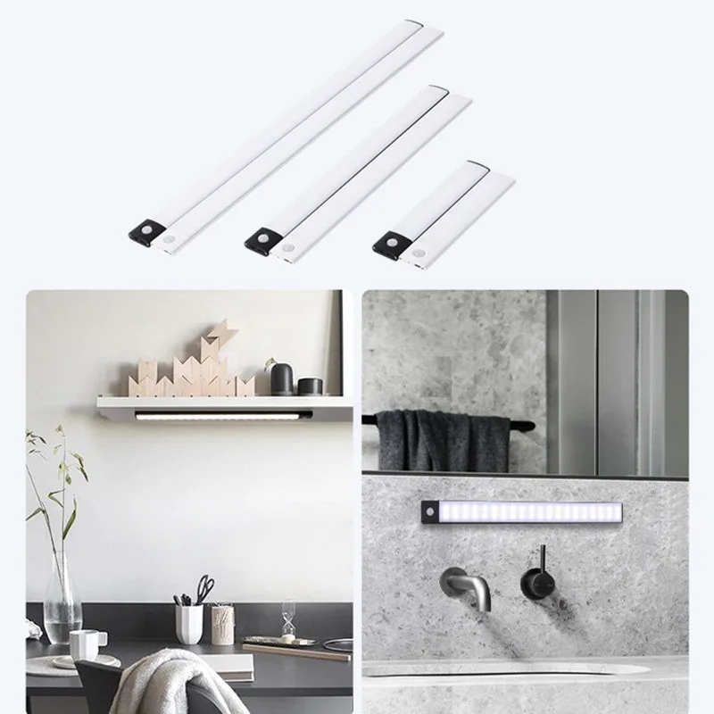 LED Light Motion Sensor Tricolor Dimming USB Rechargeable Under Cabinet Lights Wireless Night Light Ultra-thin Induction Lamps
LED Light Motion Sensor Tricolor Dimming USB Rechargeable Under Cabinet Lights Wireless Night Light Ultra-thin Induction Lamps