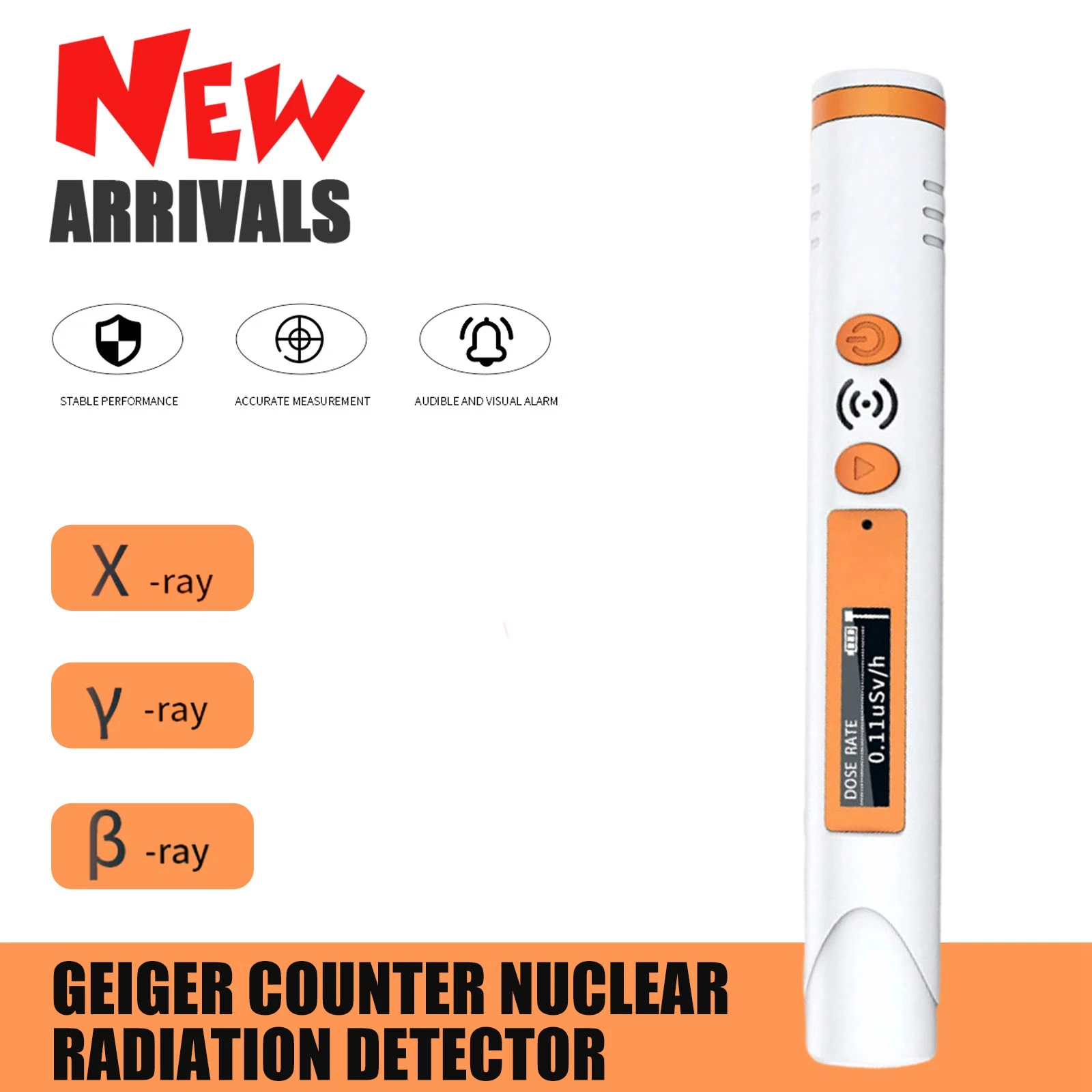 

HFS-P3 Pocket Pen-Type Geiger Counter Nuclear Radiation Detector Personal Dosimeter Detectors Beta Gamma X-Ray Tester