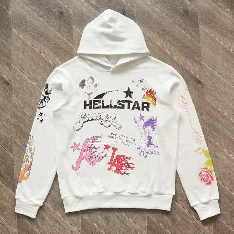 Hellstar Logo Print Hoodie Cotton Loose Fit High Quality 1:1 High Street Sports Men's And Women's Hoodie
Hellstar Logo Print Hoodie Cotton Loose Fit High Quality 1:1 High Street Sports Men's And Women's Hoodie
