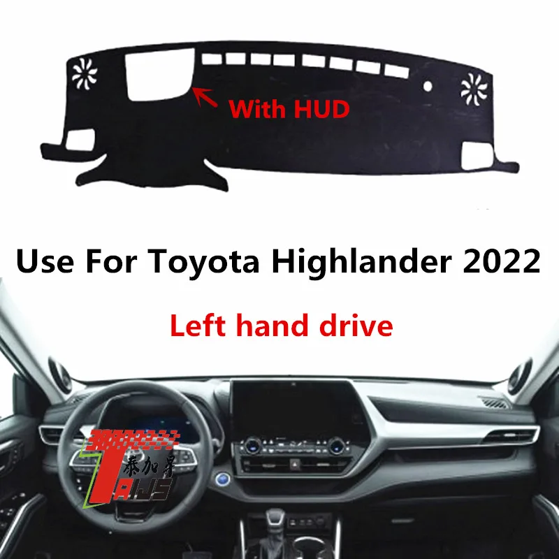 

Замшевый чехол TAIJS высокого качества для приборной панели Toyota Highlander 2022 HUD, Лидер продаж