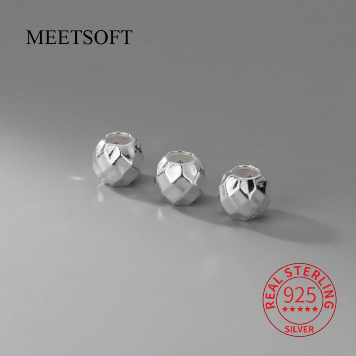 MEETSOFT S925 Sterling Silver Section Laser Big Hole 8mm Beads Jewelry Of DIY Handmade Braided Bracelets Accessory Wholesale
MEETSOFT S925 Sterling Silver Section Laser Big Hole 8mm Beads Jewelry Of DIY Handmade Braided Bracelets Accessory Wholesale