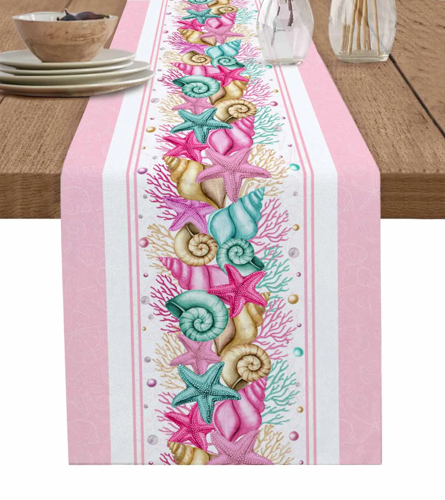 Летняя Акварельная Морская звезда Коралловая розовая настольная дорожка Свадебный декор настольная дорожка домашняя фотография
Летняя Акварельная Морская звезда Коралловая розовая настольная дорожка Свадебный декор настольная дорожка домашняя фотография