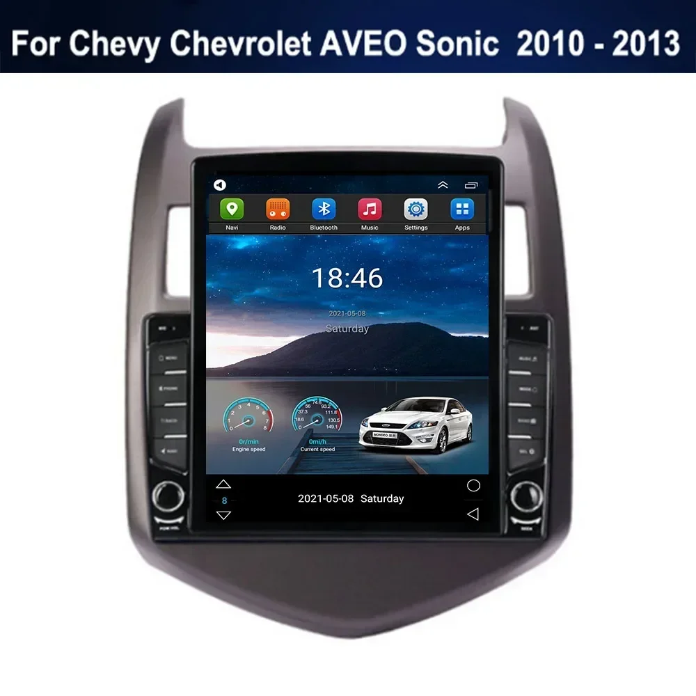 Автомагнитола для Tesla Style 2DIN Android 13 для Chevy Chevrolet AVEO Sonic 2010 -13 мультимедийный видеоплеер GPS стерео Carplay DSP
Автомагнитола для Tesla Style 2DIN Android 13 для Chevy Chevrolet AVEO Sonic 2010 -13 мультимедийный видеоплеер GPS стерео Carplay DSP