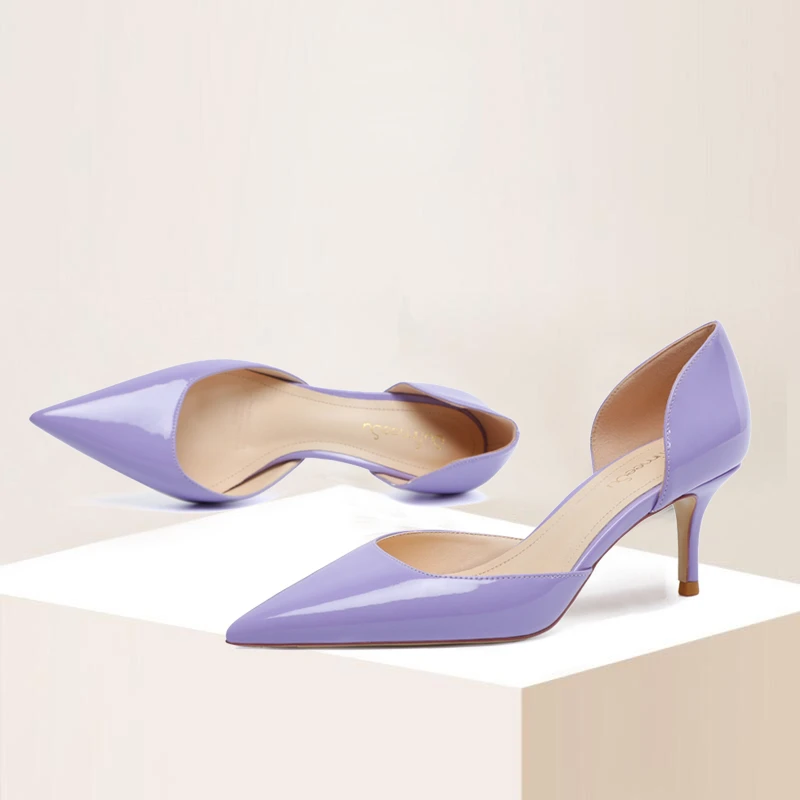 Light Purple Pointed Toe High Heels Women New Young Lady 6cm Medium Stilettos Patent Leather Slip-on Daily Wear Work Pumps
Light Purple Pointed Toe High Heels Women New Young Lady 6cm Medium Stilettos Patent Leather Slip-on Daily Wear Work Pumps
