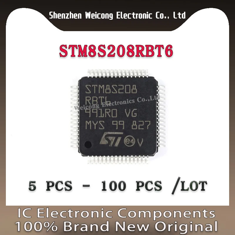 New Original STM8S208RBT6 STM STM8 STM8S STM8S208 STM8S208R STM8S208RB IC MCU 8BIT 128KB FLASH LQFP-64
New Original STM8S208RBT6 STM STM8 STM8S STM8S208 STM8S208R STM8S208RB IC MCU 8BIT 128KB FLASH LQFP-64